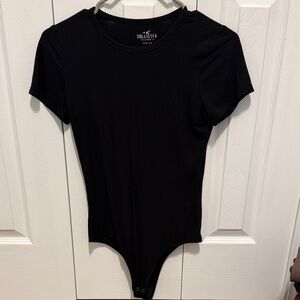Hollister Classic Black Short Sleeve Bodysuit